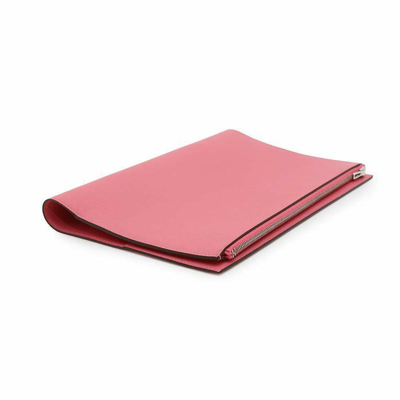 エルメス ノートカバー EAジップ ローズアザレ/シルバー金具 エバーカラー B刻印 HERMES Eazip
