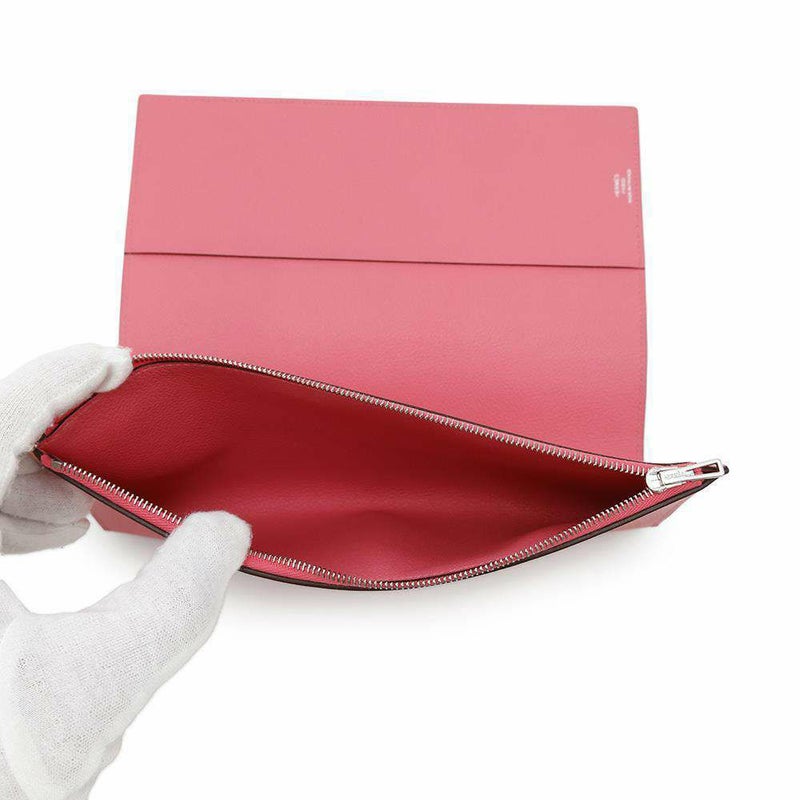 エルメス ノートカバー EAジップ ローズアザレ/シルバー金具 エバーカラー B刻印 HERMES Eazip