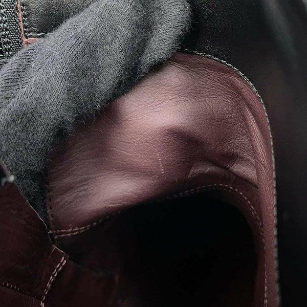 シャネル ショートブーツ ココマーク チェーン レザー レディースサイズ37 1/2C CHANEL 靴 黒