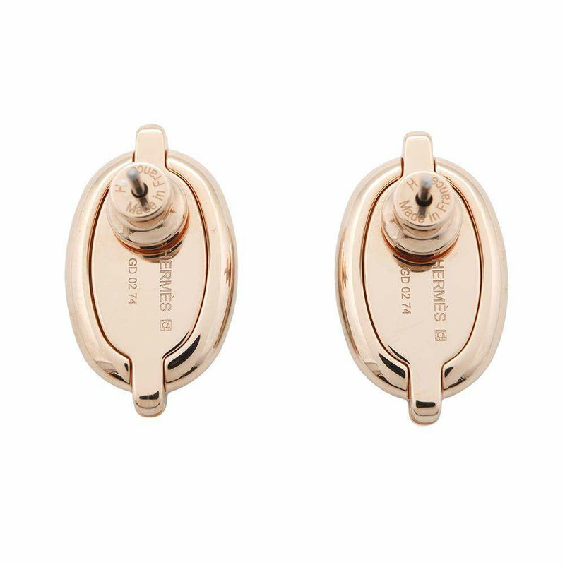 エルメス ピアス ミニ・マイヨン マロングラッセ/ピンクゴールド金具 HERMES アクセサリー