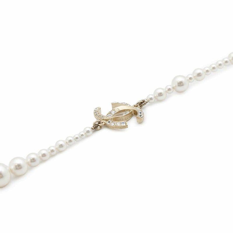 シャネル ネックレス ココマーク パール ロングネックレス ラインストーン A18 P CHANEL アクセサリー