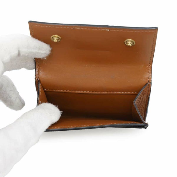 セリーヌ 三つ折り財布 トリオンフ トリフォールドウォレット スモール レザー 10D722BZ9.04LU CELINE 財布 ミニ財布