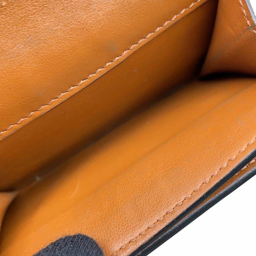 CELINE セリーヌ 三つ折り オレンジ トリフォールド スモール レザー CELINE セリーヌ 三つ折り オレンジ トリフォールド スモール レザー