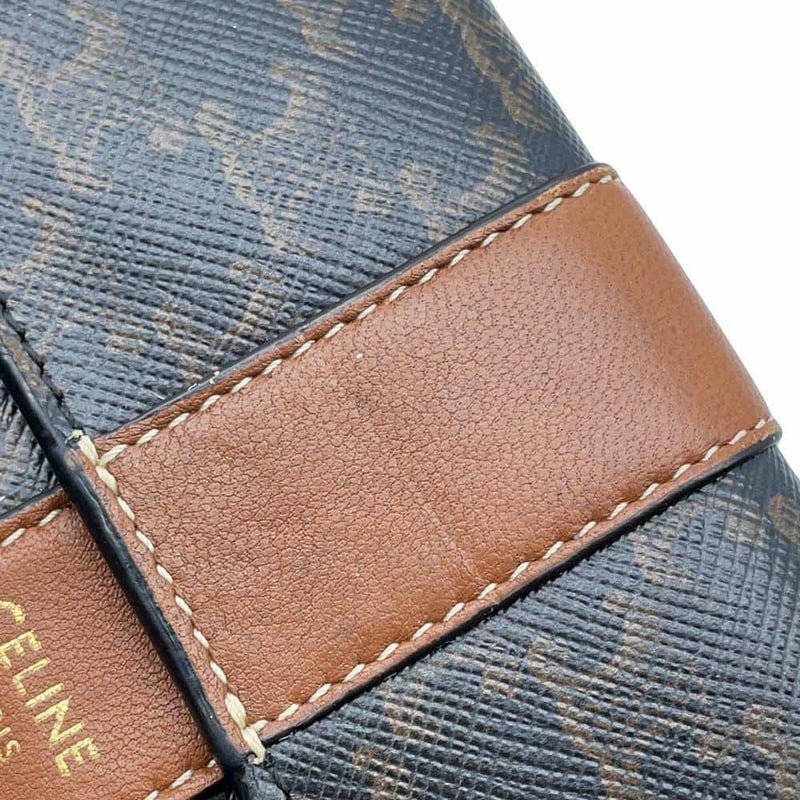 セリーヌ 三つ折り財布 トリオンフ トリフォールドウォレット スモール レザー 10D722BZ9.04LU CELINE 財布 ミニ財布