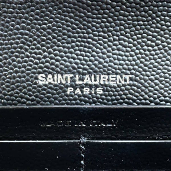 サンローランパリ 長財布 モノグラム ラージ キルティング フラップウォレット 372264 SAINT LAURENT PARIS 財布 YSL 黒