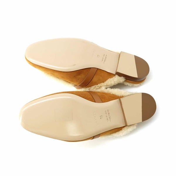 エルメス ミュール オズ OZ シープスキン ベロア レディースサイズ36 HERMES 靴