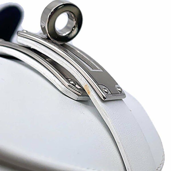 エルメス ミュール オズ OZ カーフレザー レディースサイズ38 1/2 HERMES 靴 白