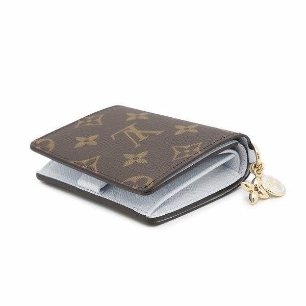 ルイヴィトン 二つ折り財布 モノグラム ポケットウォレット・LV チャーム M14613 財布 アズールブルー