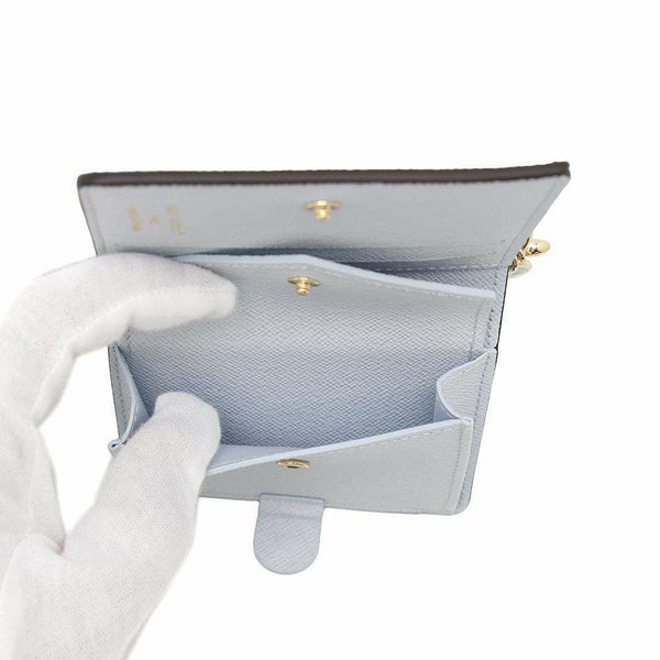 ルイヴィトン 二つ折り財布 モノグラム ポケットウォレット・LV チャーム M14613 財布 アズールブルー