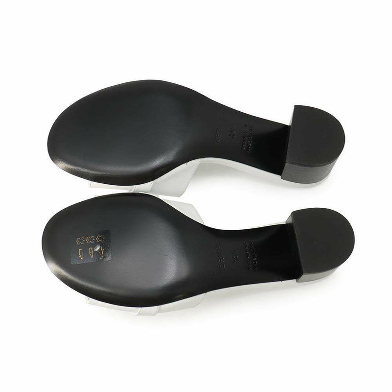 エルメス サンダル ジジ 50 カーフレザー レディースサイズ35 1/2 HERMES 靴 白