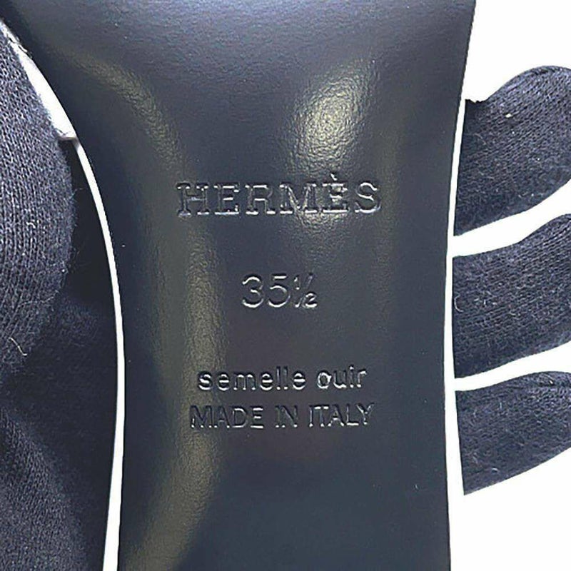 エルメス サンダル ジジ 50 カーフレザー レディースサイズ35 1/2 HERMES 靴 白