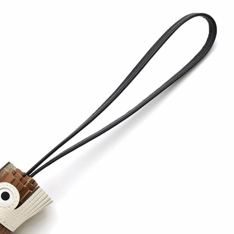 エルメス バッグチャーム シュエット ゴールド/パンドエピス/ブラック/ナタ/ホワイト ラムスキン/エプソン/スイフト K刻印 フクロウ