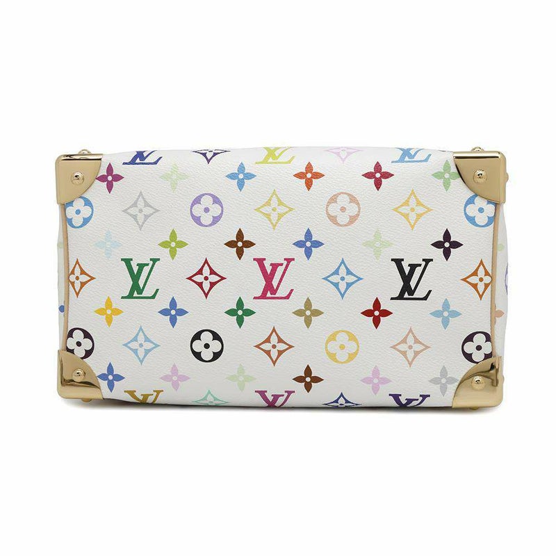 ルイヴィトン マルチカラー LV × TM スピーディ・バンドリエール M13085 ハンドバッグ 白 ホワイト