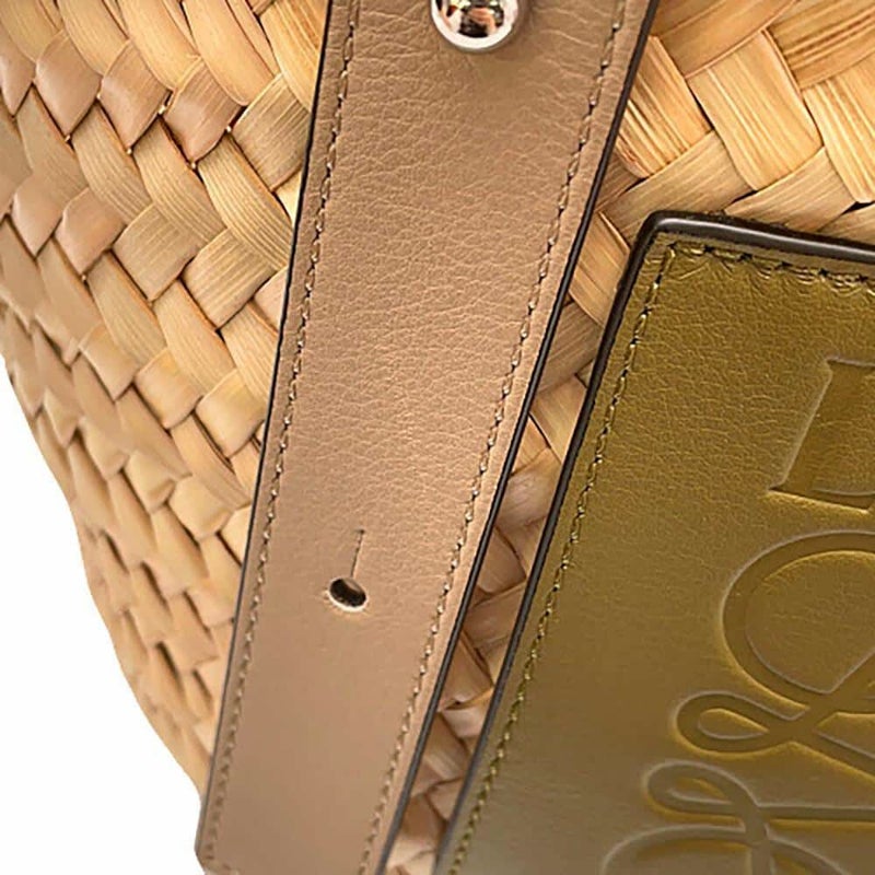 ロエベ ハンドバッグ アナグラム スモール ストロー ラフィア A223S93X21 LOEWE バッグ