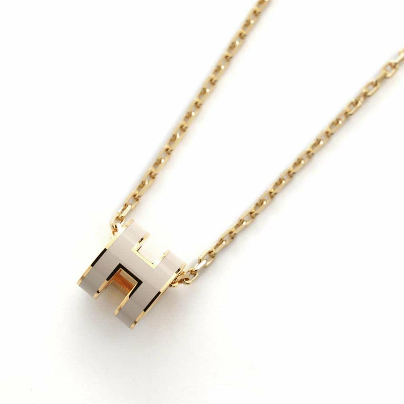 エルメス ネックレス ミニ・ポップアッシュ マロングラッセ/ゴールド金具 アクセサリー ポップH