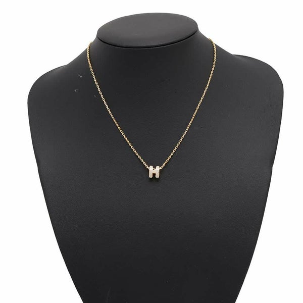 エルメス ネックレス ミニ・ポップアッシュ マロングラッセ/ゴールド金具 アクセサリー ポップH