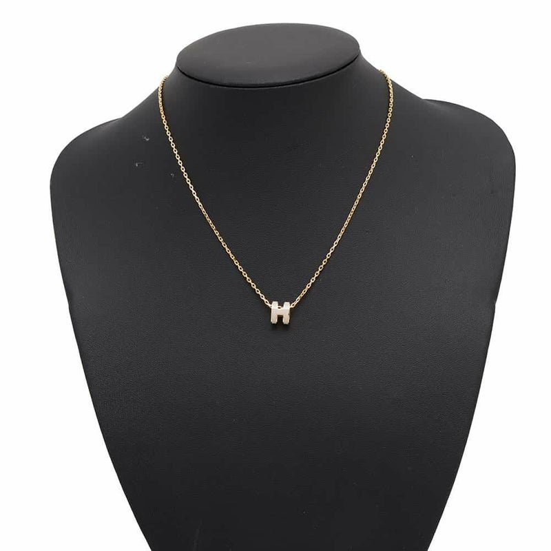 エルメス ネックレス ミニ・ポップアッシュ マロングラッセ/ゴールド金具 アクセサリー ポップH