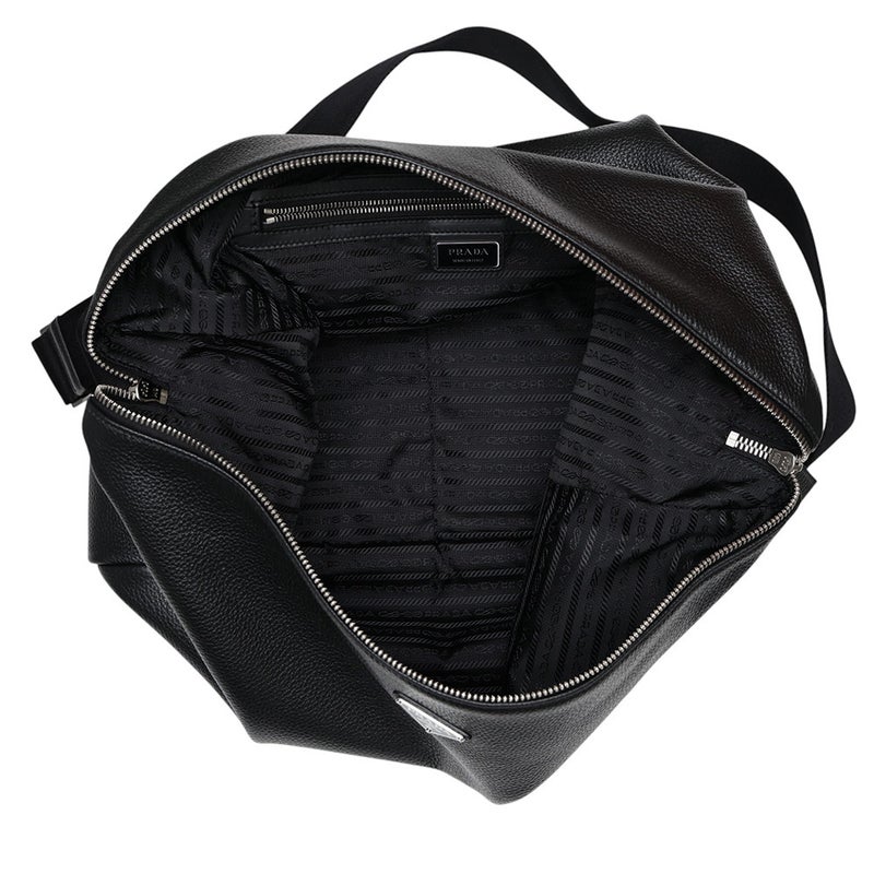 プラダ ショルダーバッグ トライアングルロゴ ヴィッテロダイノレザー 2VH185 PRADA 黒