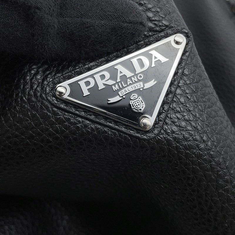 プラダ ショルダーバッグ トライアングルロゴ ヴィッテロダイノレザー 2VH185 PRADA 黒