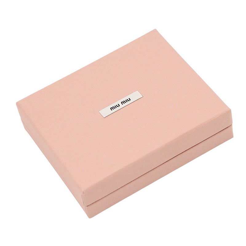 ミュウミュウ コインケース マテラッセラックス ロゴ 5MM268 Miu Miu 財布 小銭入れ 白