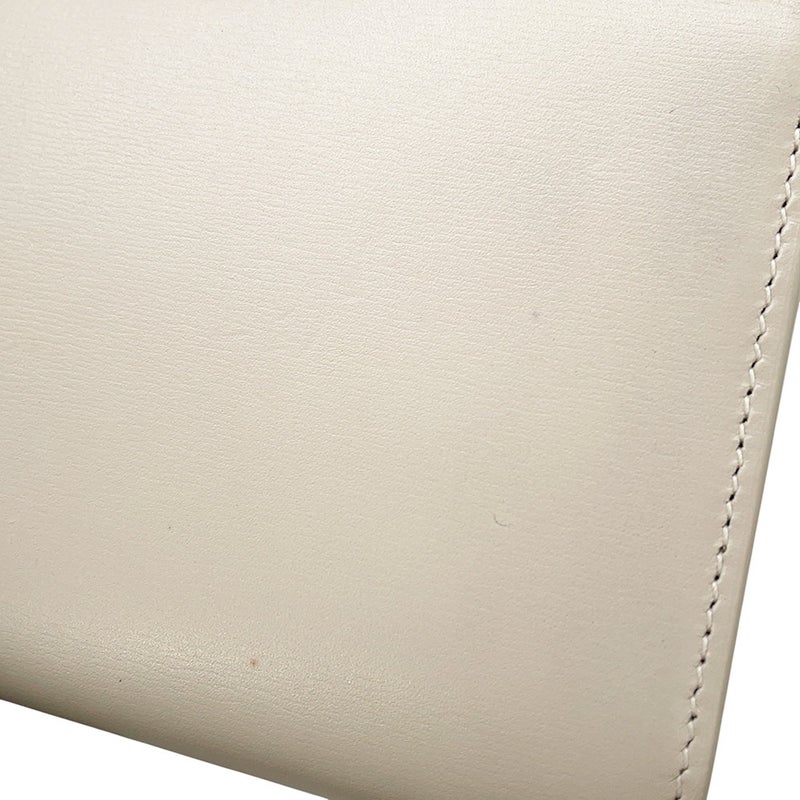サンローランパリ チェーンショルダーウォレット ル・マイヨン カーフスキン 696608 SAINT LAURENT PARIS 財布 白