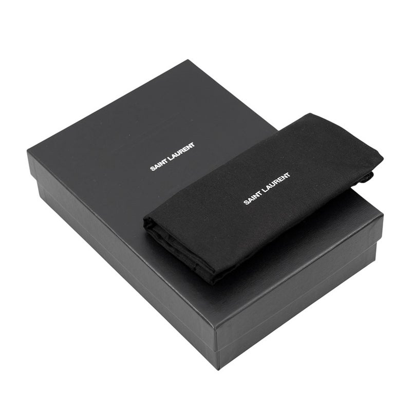 サンローランパリ チェーンショルダーウォレット ル・マイヨン カーフスキン 696608 SAINT LAURENT PARIS 財布 白
