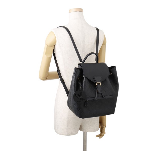 ルイヴィトン リュック モノグラム・アンプラント モンスリPM M45205 LOUIS VUITTON バッグ バックパック ブラック 黒