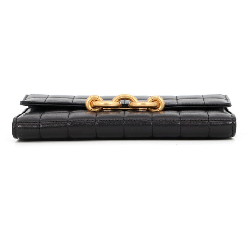 サンローランパリ チェーンウォレット LE MAILLON WALLET ラムスキン 738109 SAINT LAURENT PARIS 財布 黒