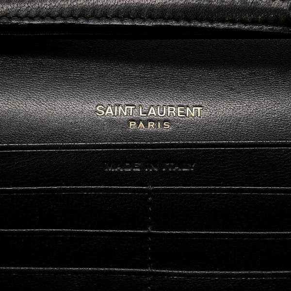 サンローランパリ チェーンウォレット LE MAILLON WALLET ラムスキン 738109 SAINT LAURENT PARIS 財布 黒