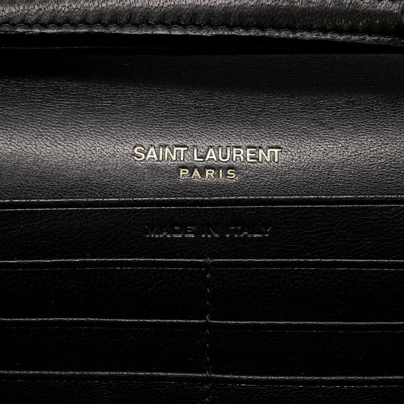 サンローランパリ チェーンウォレット LE MAILLON WALLET ラムスキン 738109 SAINT LAURENT PARIS 財布 黒