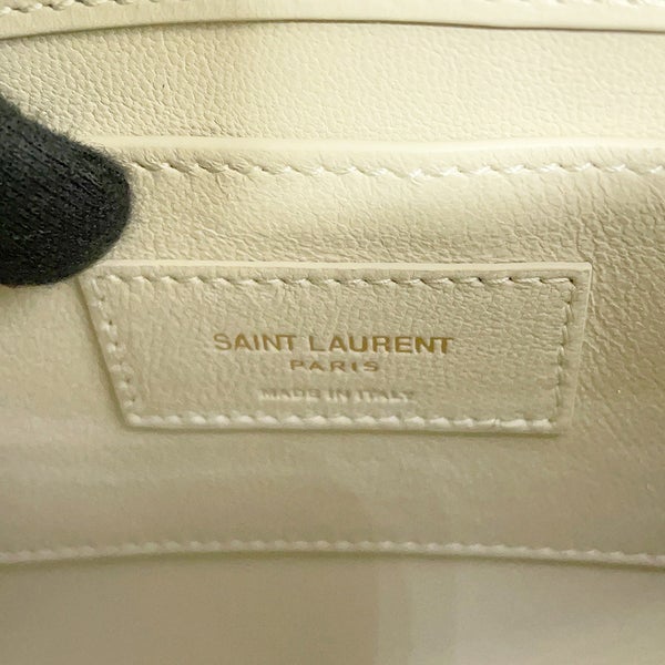 サンローランパリ ショルダーバッグ マンハッタン ミニ レザー 727766 SAINT LAURENT PARIS 白