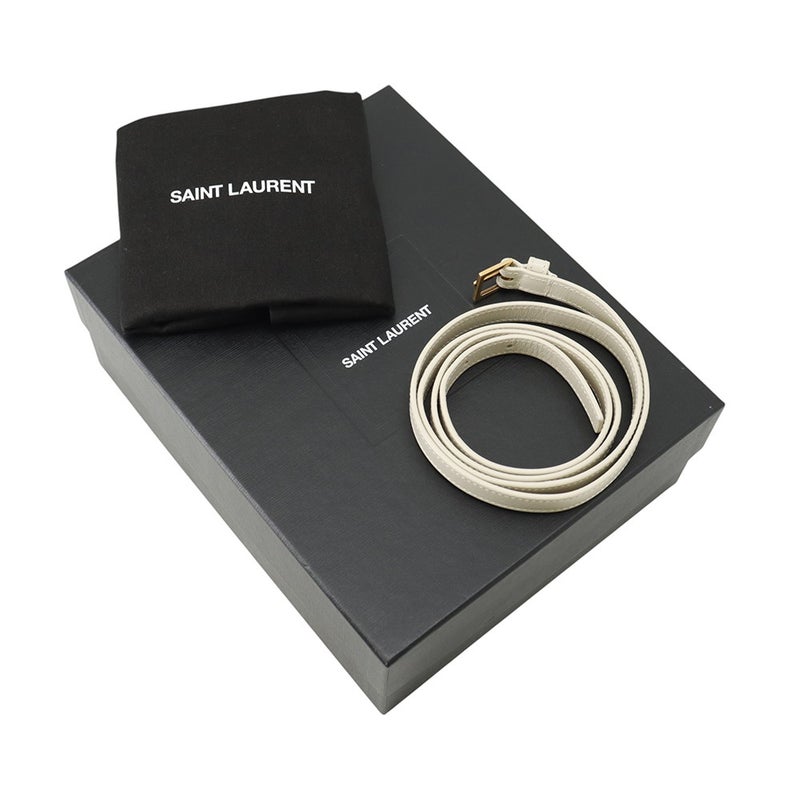 サンローランパリ ショルダーバッグ マンハッタン ミニ レザー 727766 SAINT LAURENT PARIS 白