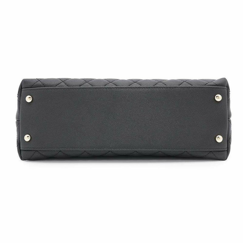 シャネル ハンドバッグ マトラッセ ココマーク ココハンドル キャビアスキン A92991 2wayショルダーバッグ 黒