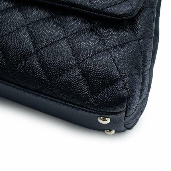 シャネル ハンドバッグ マトラッセ ココマーク ココハンドル キャビアスキン A92991 2wayショルダーバッグ 黒