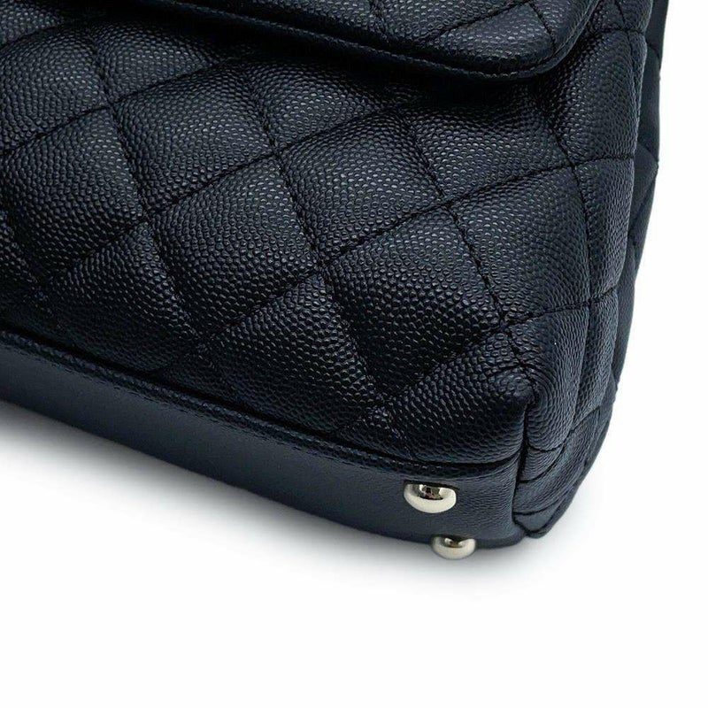 シャネル ハンドバッグ マトラッセ ココマーク ココハンドル キャビアスキン A92991 2wayショルダーバッグ 黒