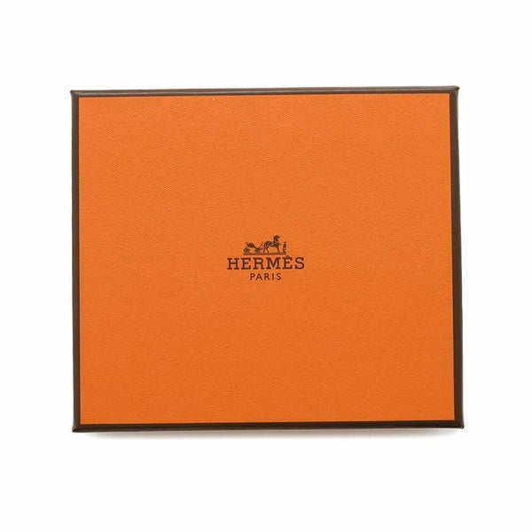 エルメス カードケース ベアン ミニ 小銭入れ付き エトゥープ/シルバー金具 エプソン W刻印 HERMES 名刺入れ コインケース