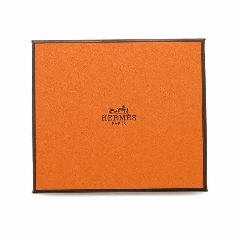 エルメス カードケース ベアン ミニ 小銭入れ付き エトゥープ/シルバー金具 エプソン W刻印 HERMES 名刺入れ コインケース