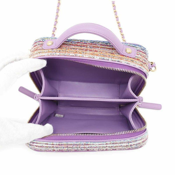 シャネル チェーンショルダーバッグ CCフィリグリー バニティバッグ キャビアスキン A93342 CHANEL バッグ