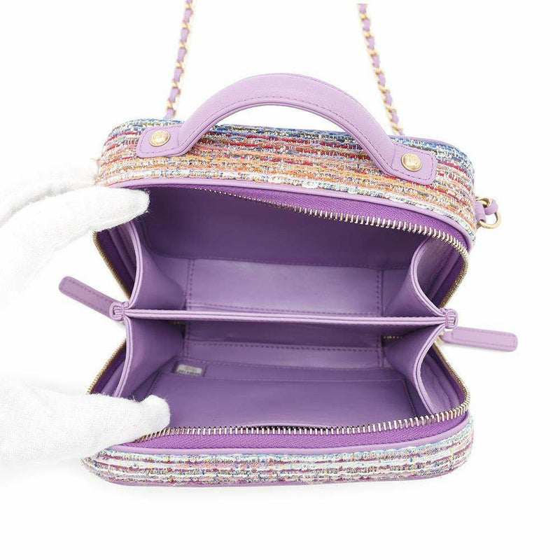 シャネル チェーンショルダーバッグ CCフィリグリー バニティバッグ キャビアスキン A93342 CHANEL バッグ