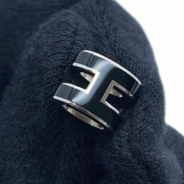 エルメス ピアス ミニ・ポップアッシュ ブラック/シルバー金具 Hモチーフ HERMES Pop H ポップH 黒