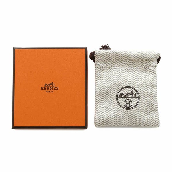 エルメス ピアス ミニ・ポップアッシュ ブラック/シルバー金具 Hモチーフ HERMES Pop H ポップH 黒