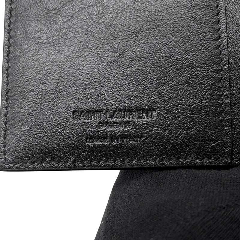 サンローランパリ 長財布 ル・モノグラム レザー 653820 SAINT LAURENT PARIS 二つ折り財布 メンズ 黒