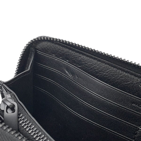 サンローランパリ 長財布 ル・モノグラム ジップアラウンドウォレット レザー 664491 SAINT LAURENT PARIS 財布 黒