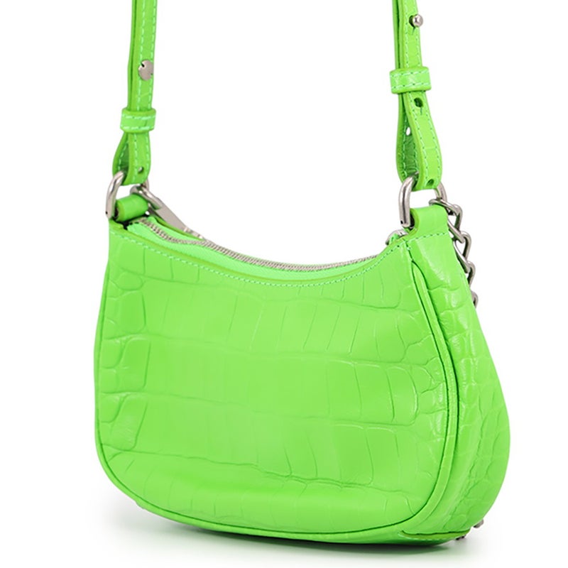 バレンシアガ ショルダーバッグ ルカゴール ミニ パース クロコ型押しレザー 695814 BALENCIAGA 2way