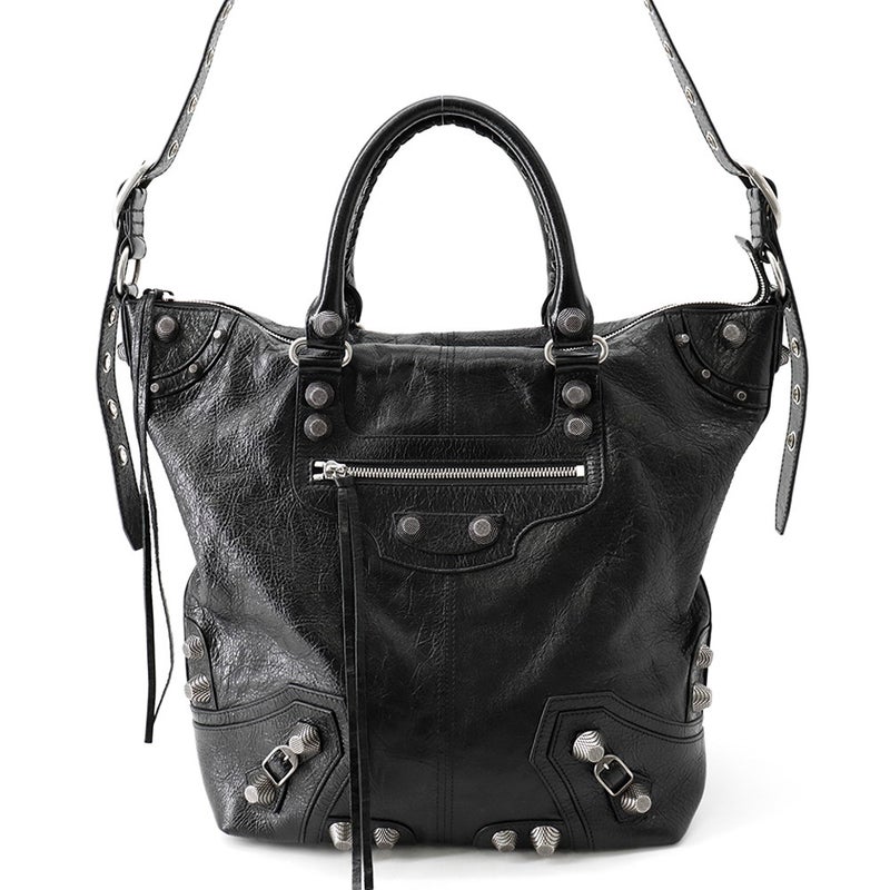 バレンシアガ ハンドバッグ ルカゴール レザー 719067 BALENCIAGA 2wayショルダーバッグ 黒