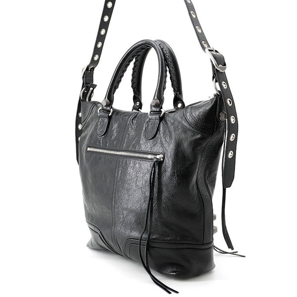 バレンシアガ ハンドバッグ ルカゴール レザー 719067 BALENCIAGA 2wayショルダーバッグ 黒