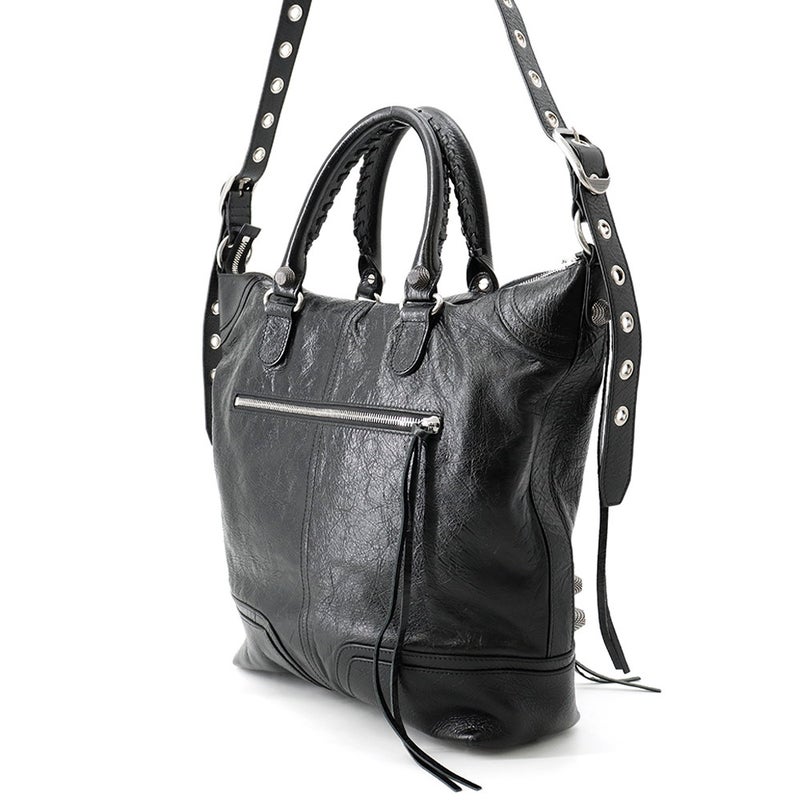 バレンシアガ ハンドバッグ ルカゴール レザー 719067 BALENCIAGA 2wayショルダーバッグ 黒