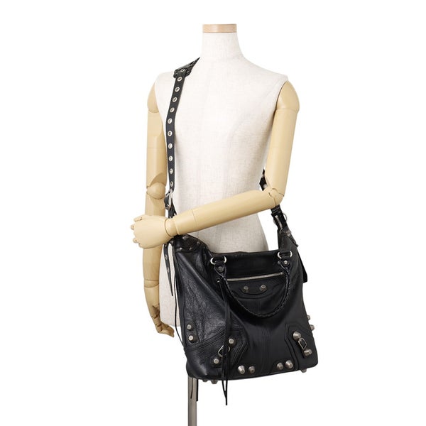 バレンシアガ ハンドバッグ ルカゴール レザー 719067 BALENCIAGA 2wayショルダーバッグ 黒