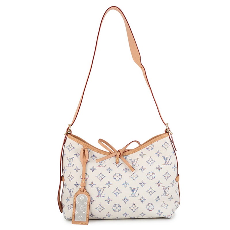 ルイヴィトン ショルダーバッグ モノグラム・ジャガード キャリーオール NM MM M24707 LOUIS VUITTON ポーチ付き