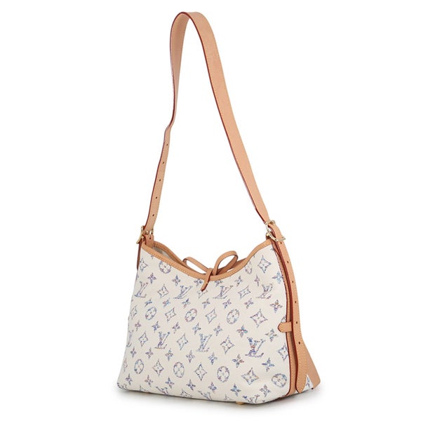 ルイヴィトン ショルダーバッグ モノグラム・ジャガード キャリーオール NM MM M24707 LOUIS VUITTON ポーチ付き